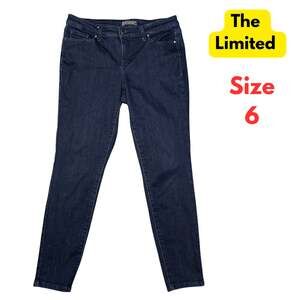 The limited women’s jeans size 6 small dark wash cropped skinny pants #194